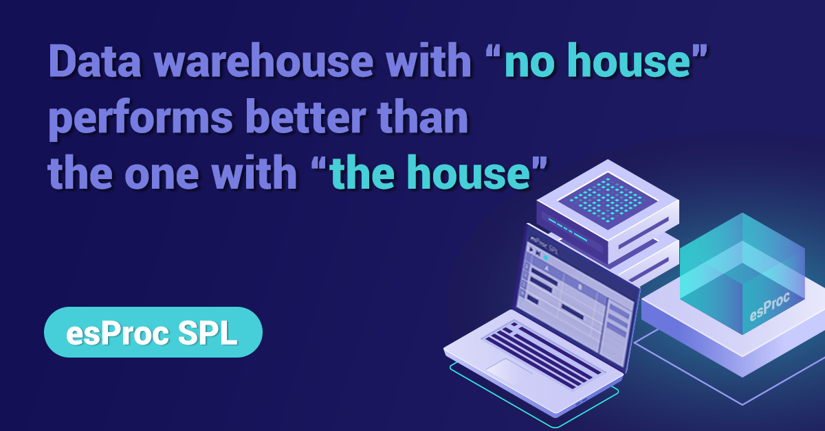 Data warehouse with “no house” performs better than the one with “the house”